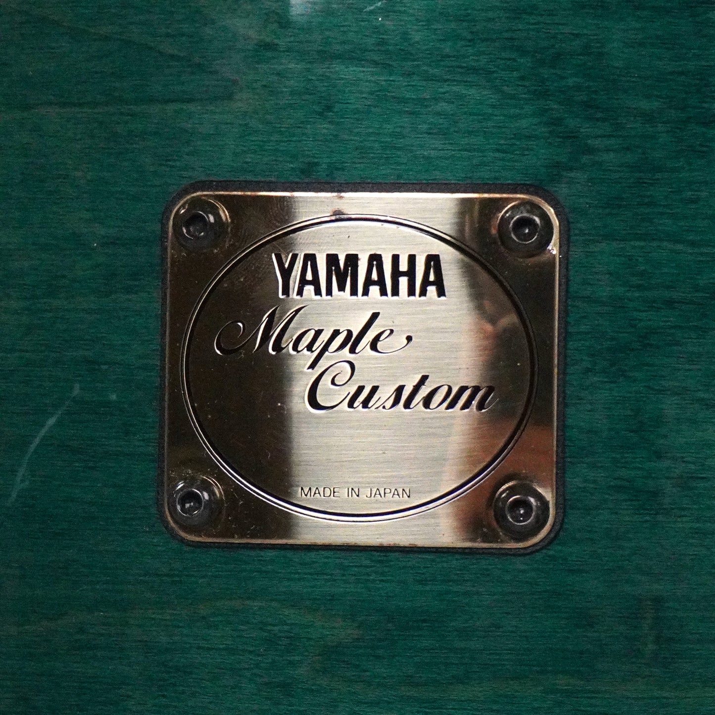 Yamaha 4-Piece Maple Custom Drum Kit in Emerald Green 22,10,12,14