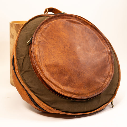 Sac à dos/étui pour cymbales ZYN Luxury 23" en cuir et toile