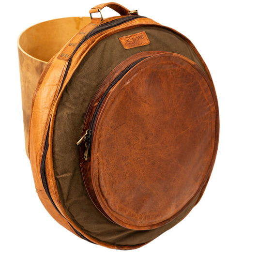 Sac à dos/étui pour cymbales ZYN Luxury 23" en cuir et toile