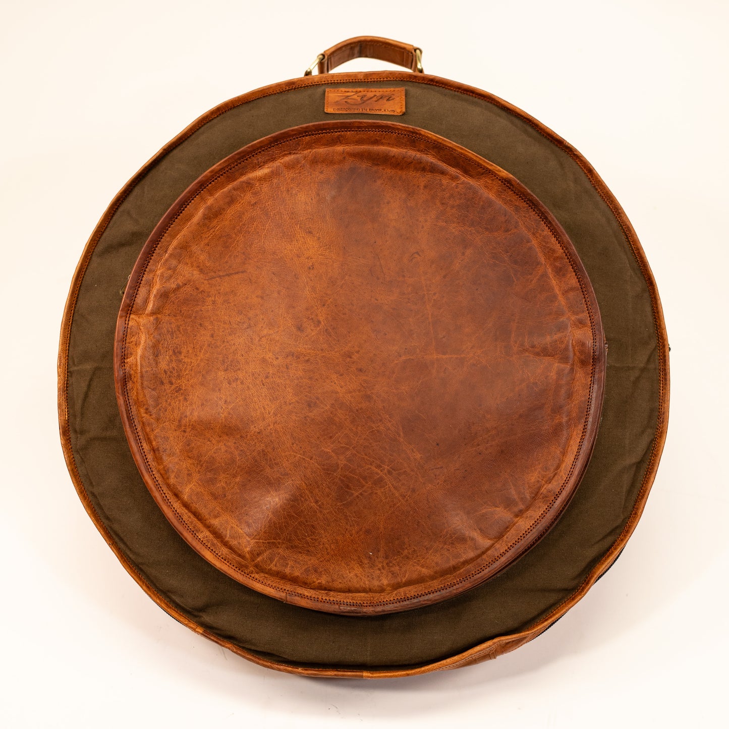 ZYN Luxury Cymbal Bag 23" Leather Canvas Cymbal Backpack/ Case