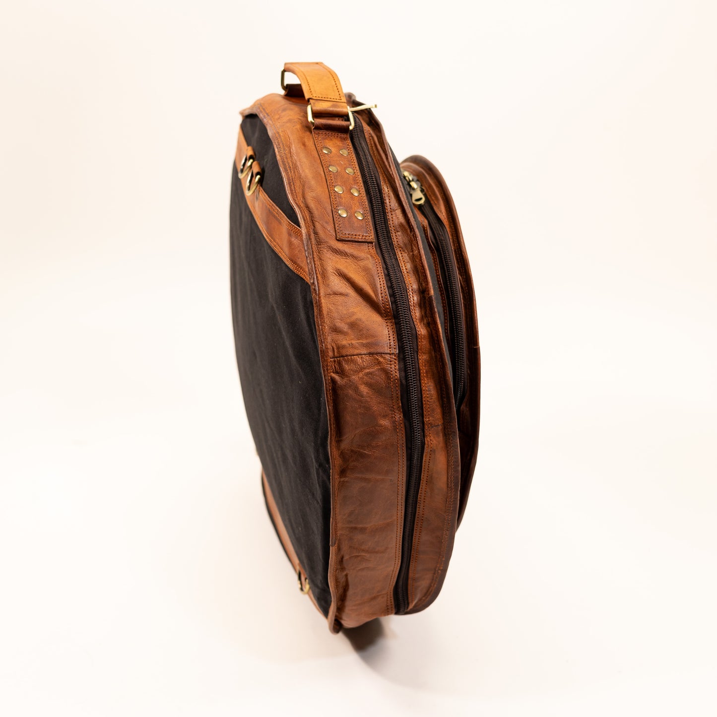 ZYN Luxury Cymbal Bag 23" Leather Canvas Cymbal Backpack/ Case