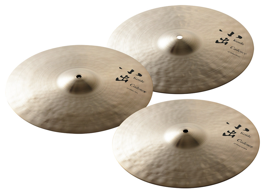 Koide Cadence 14" HiHat Set of Heavy, Medium and Thin