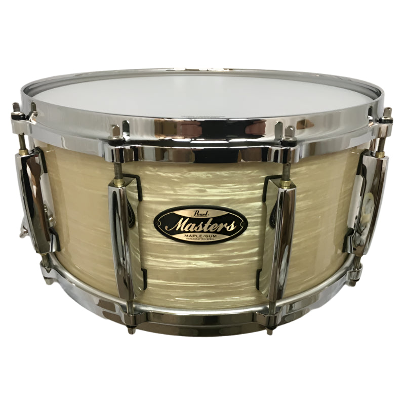 Pearl Masters Maple Gum 14 X 6.5 SNARE DRUM Platinum Gold Oyster