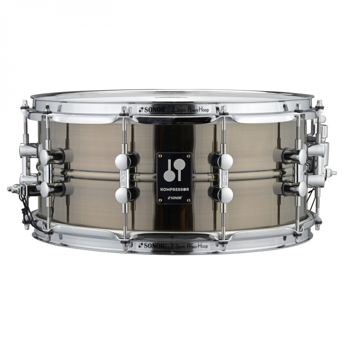 Sonor - Kompressor Brass Snare Drum 14" x 6.5" In Black Nickel Plated Finish