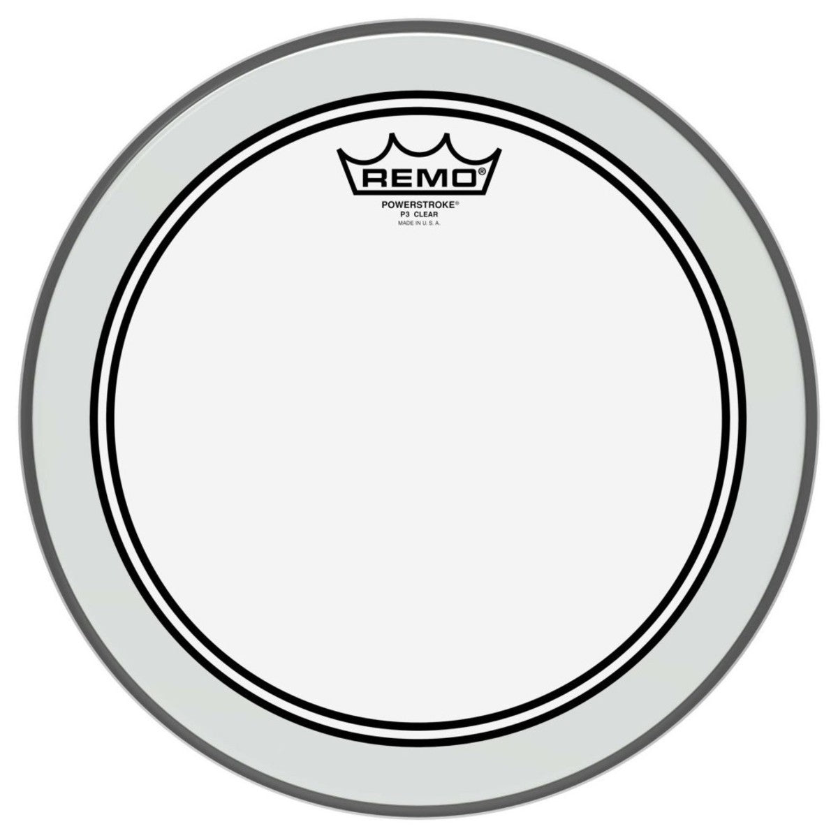Peau de batterie transparente Remo Powerstroke 3 - P3-03-BP