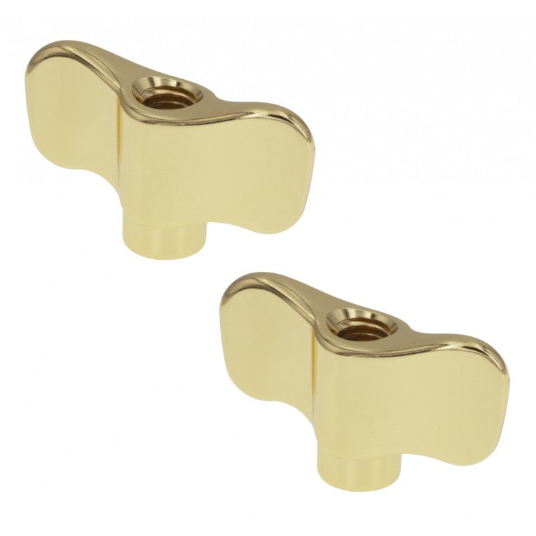 Sparedrum WN8-4BR - Cymbal Wing Nut M8 (x2) - Brass