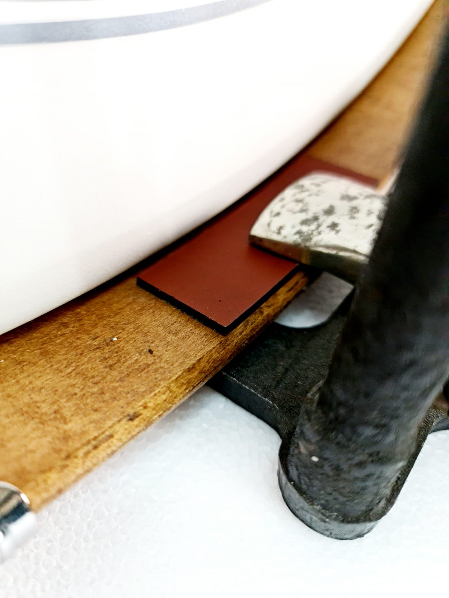 Vintage Soul - Protection de cerceau de grosse caisse en cuir noir