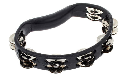 Meinl Headliner Series Handheld ABS Tambourine 2 Rows, Black