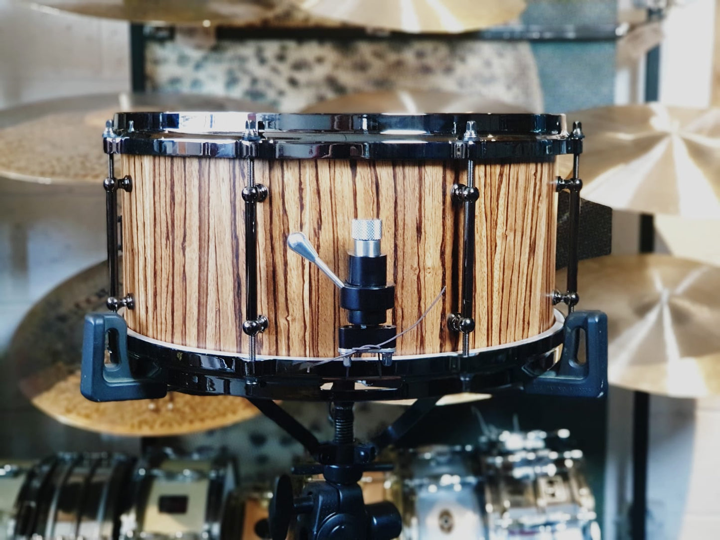 FG Drums - Zebrano Stave 14" x 6.5" Snare Drum