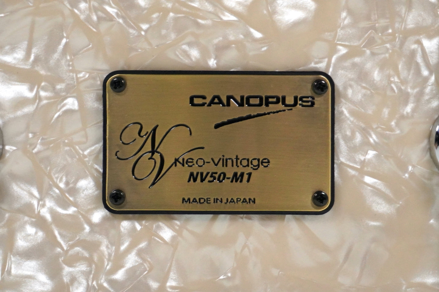 Canopus NV50 M1 14 x 5,5 Snare-Piano, Weiß