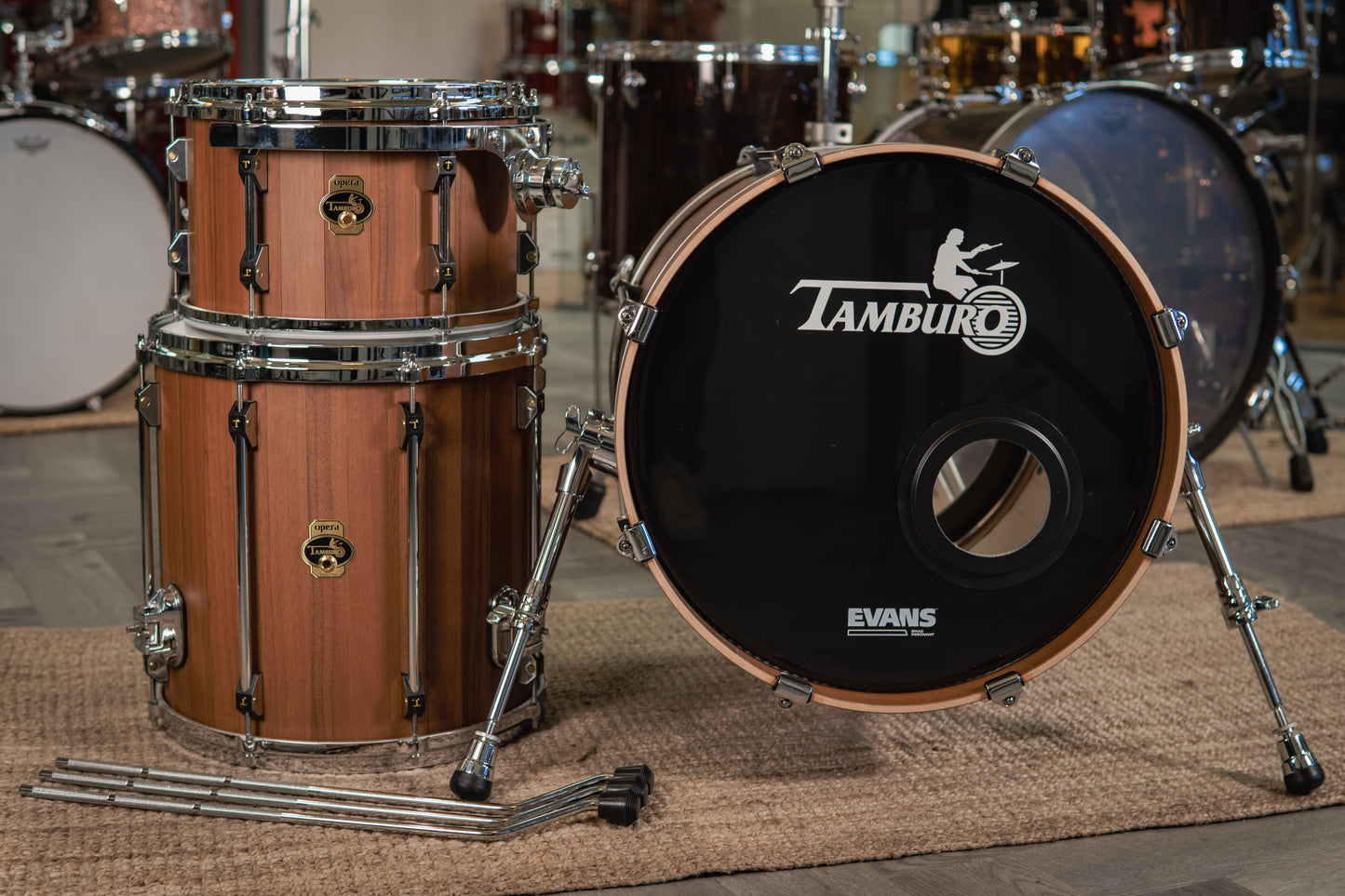 Tamburo Opera Bebop Kit in olivfarbenem Finish