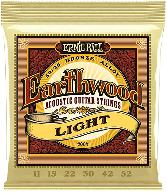 Ernie Ball Earthwood 2004 80/20 Bronze Akustikgitarrensaiten 11-52 Light