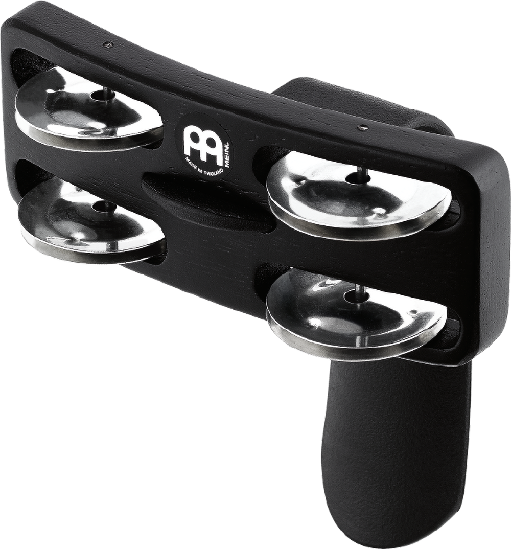 Meinl Heel Tambourine - Steel Jingles, Black