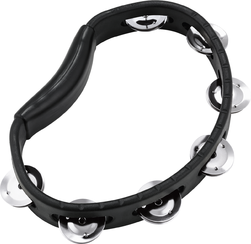 Meinl Headliner Series Black Handheld ABS Tambourine (1 Row) - HTBK