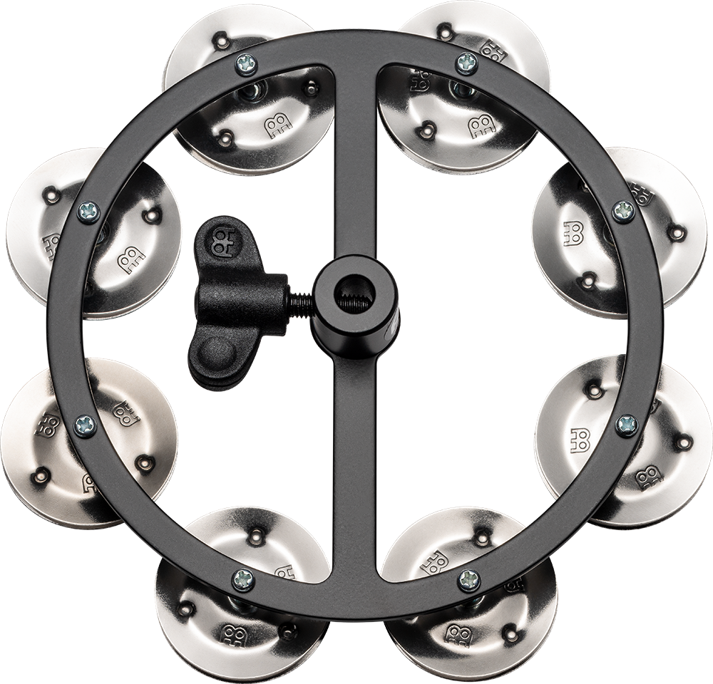 Meinl Hi-Hat Cymbal Tambourine, Single Row, Stainless Steel Jingles