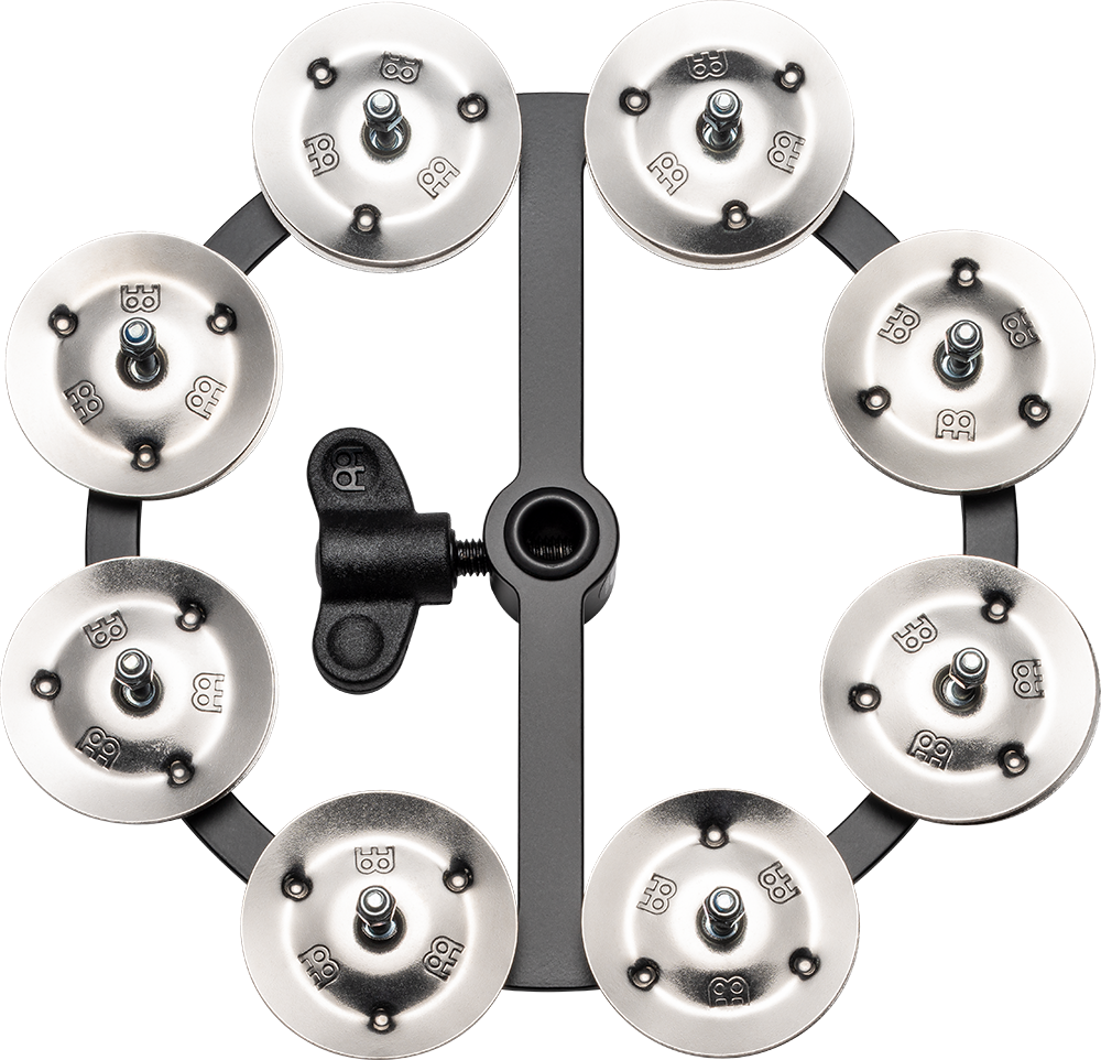 Meinl Hi-Hat Cymbal Tambourine, Single Row, Stainless Steel Jingles
