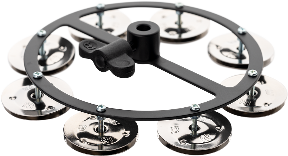 Meinl Hi-Hat Cymbal Tambourine, Single Row, Stainless Steel Jingles