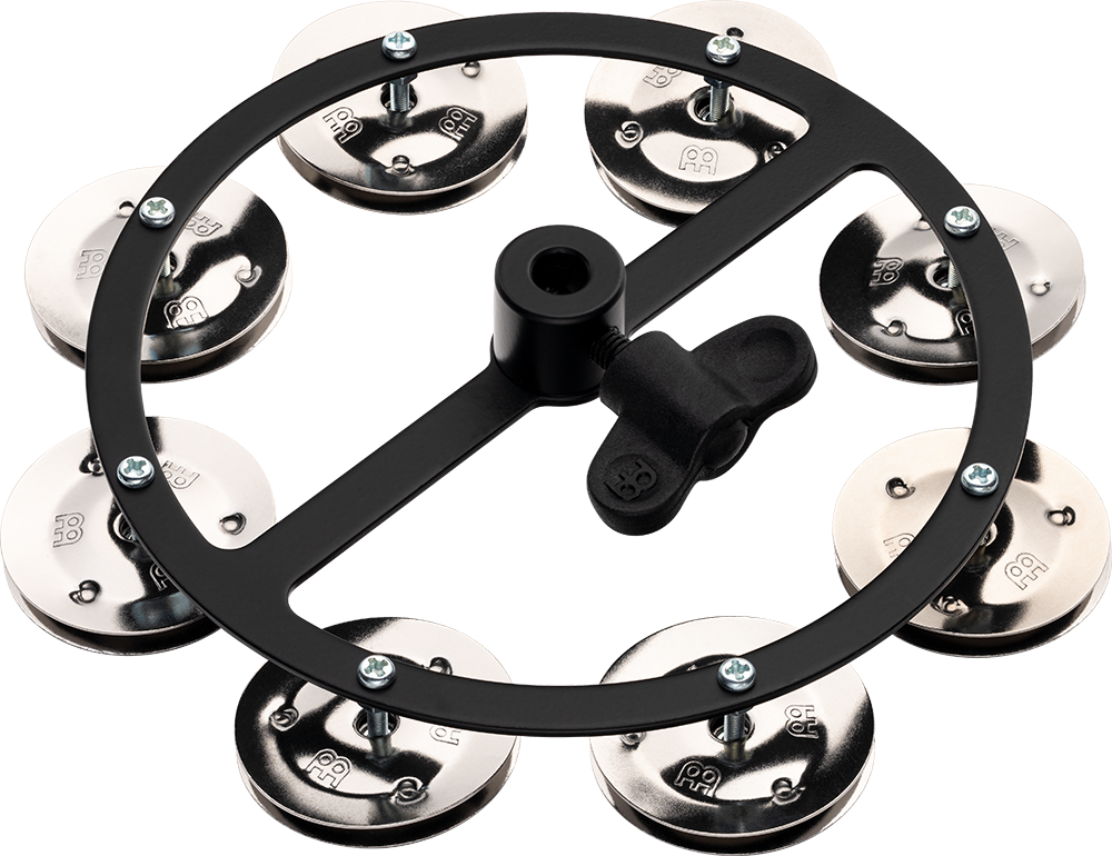 Meinl Hi-Hat Cymbal Tambourine, Single Row, Stainless Steel Jingles