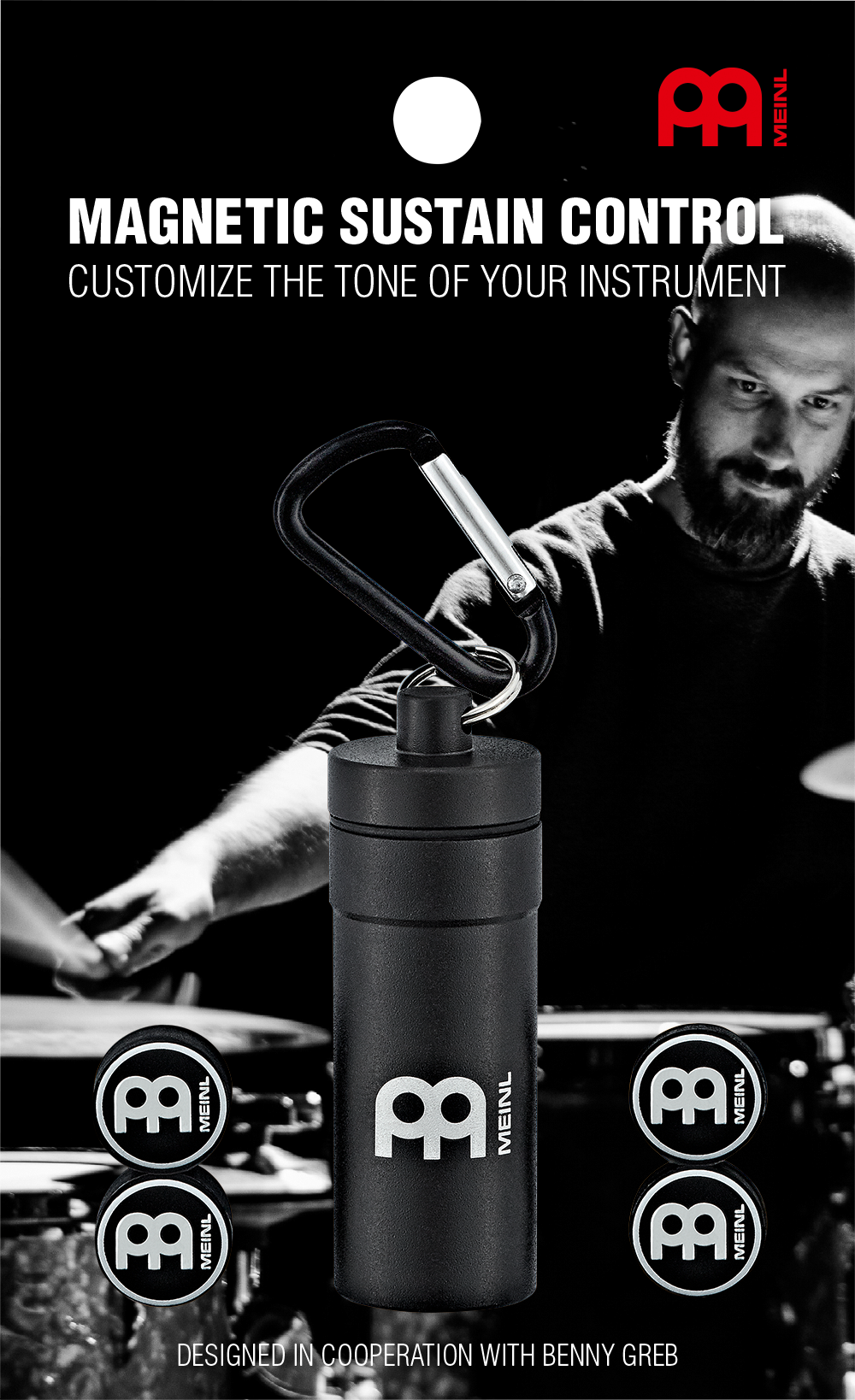 Accordeurs de cymbales magnétiques Meinl Sustain Control - MCT