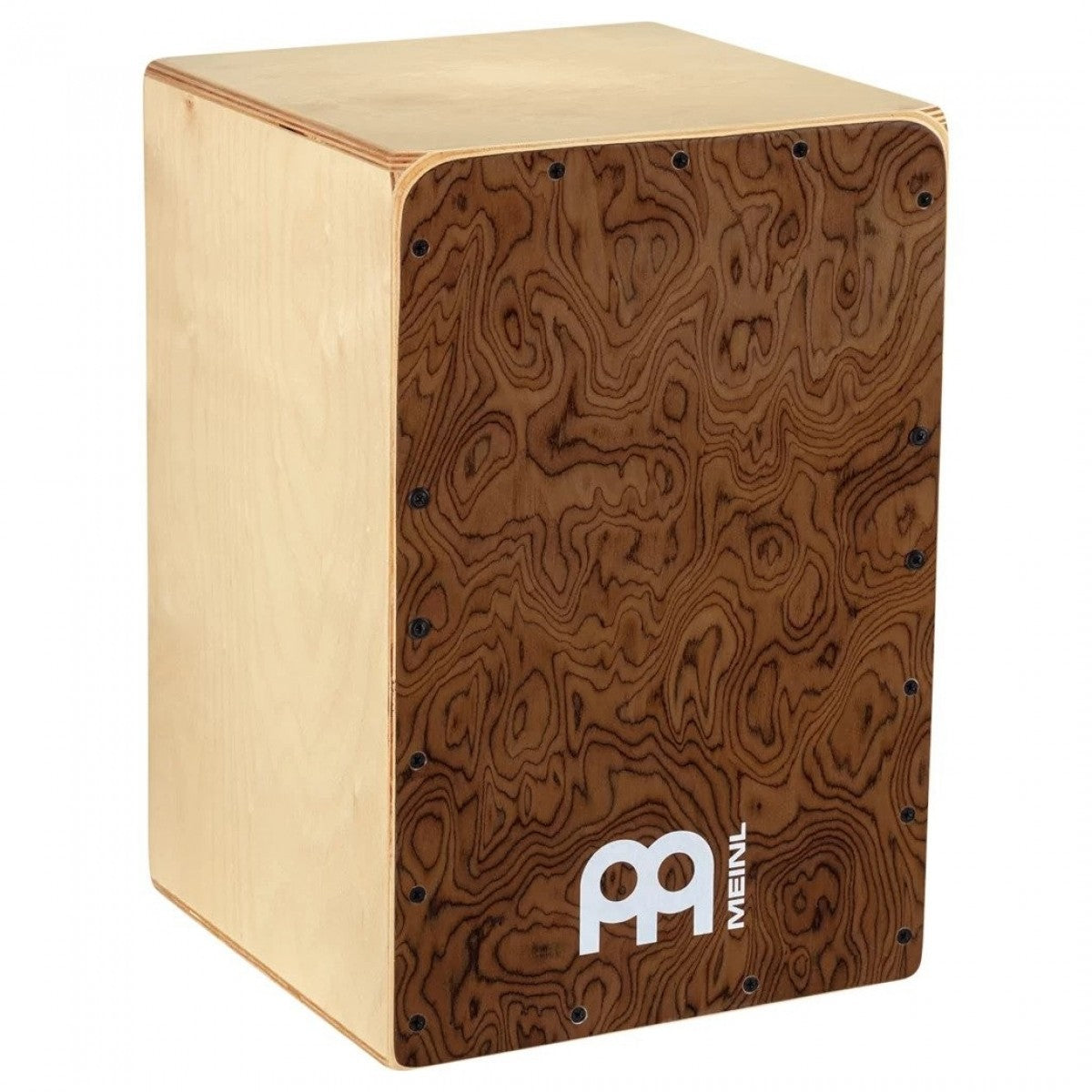 Meinl Snarecraft 11.75" x 19.75" Cajon, Burl Wood Frontplate