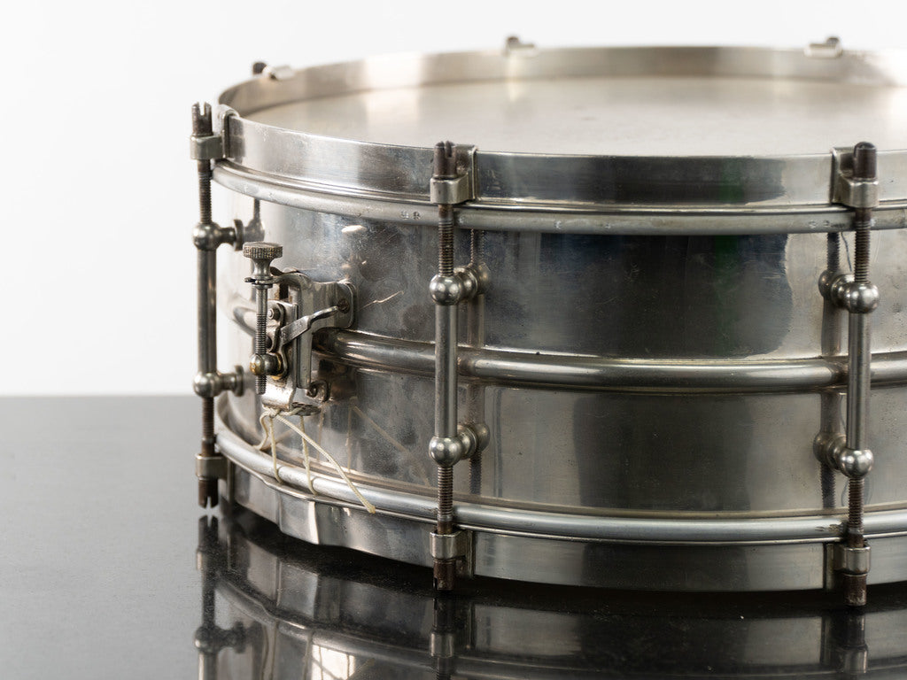 Premier Mayfair 5x14" Tube Lug Messing-Snare aus den 1930er Jahren