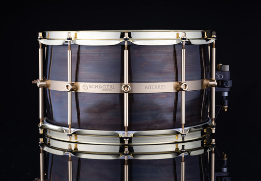 Schagerl Antares 14" x 6,5" Custom Dark Brass Snare Drum