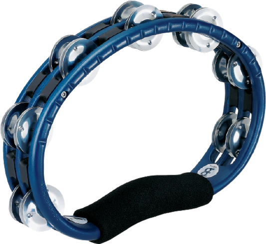 Meinl Handgehaltenes ABS-Tamburin, doppelreihige Aluminiumschellen, blau