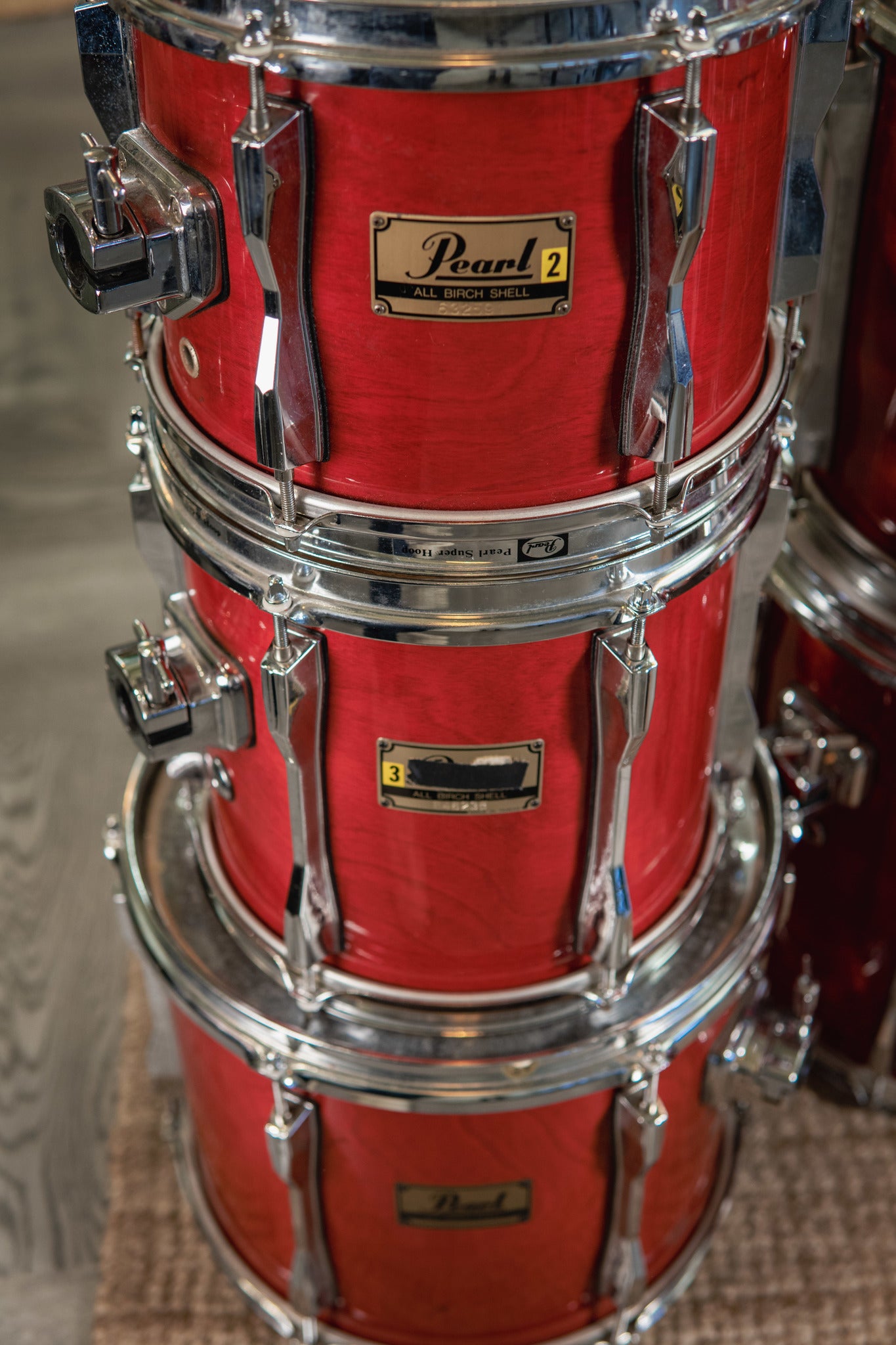 Pearl BLX Birch Drum Kit In Sequoia Red
