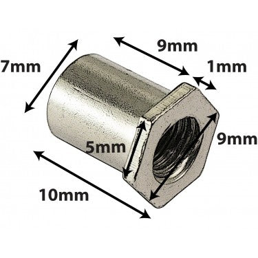 SD Brass Swivel Nuts 10mm Hex Head 4-Pack