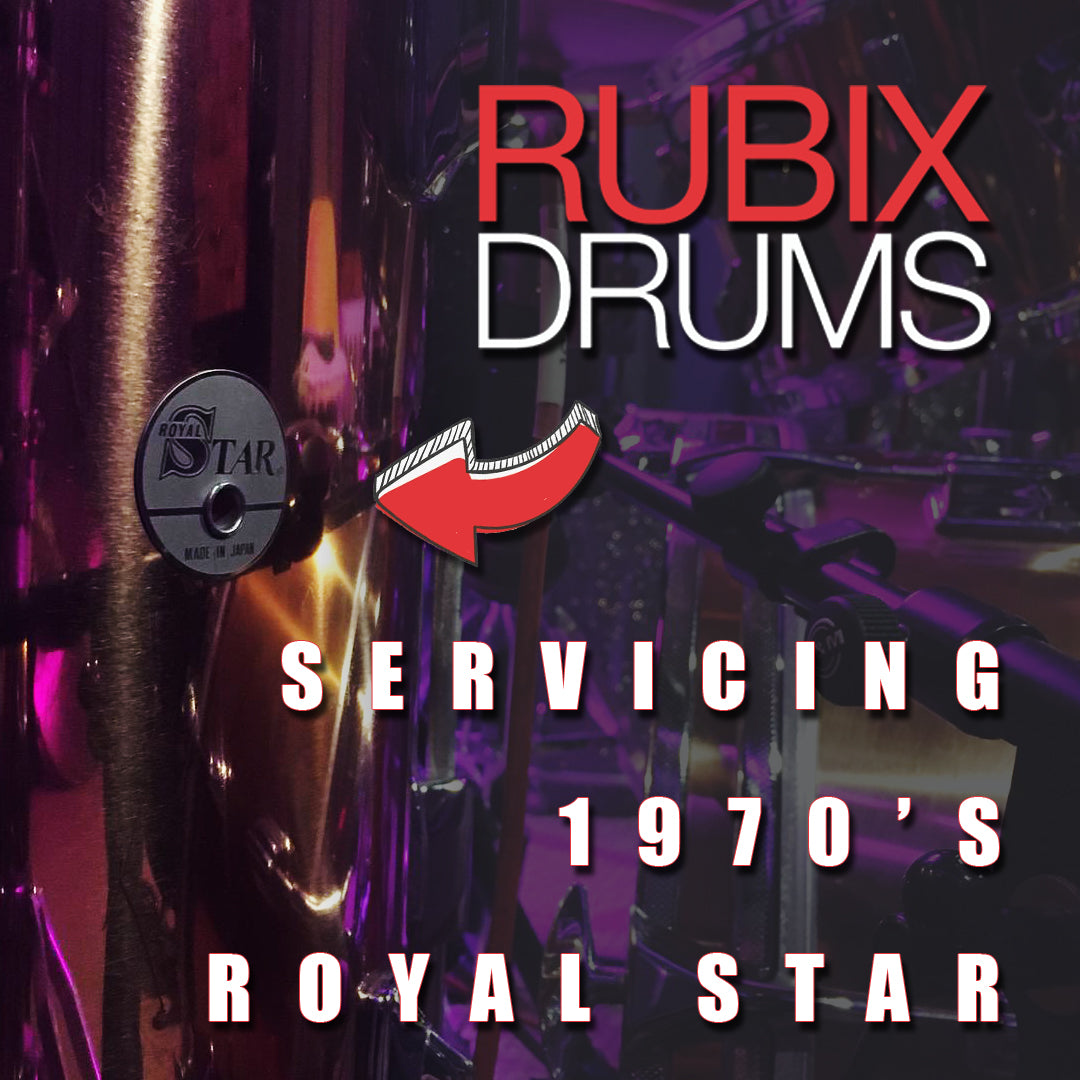 1970's Royal Star (Pre Tama) Drum Kit Servicing @ Rubix Drums