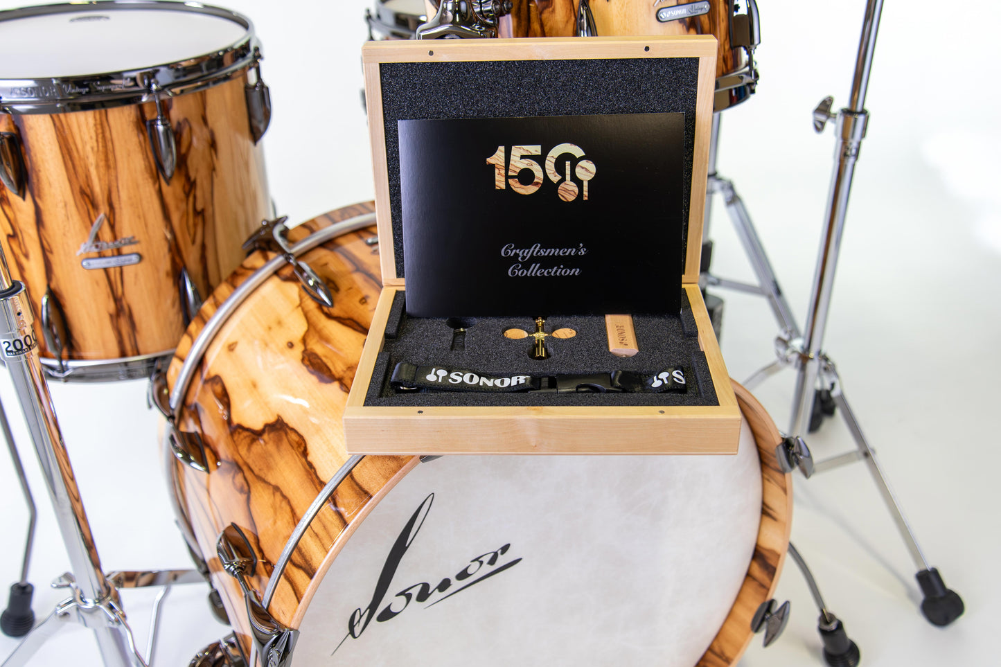 Sonor Vintage 150th Anniversary Ltd Edition  4-piece set- African Marble Finish