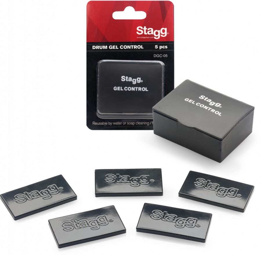 Gel Control pour batterie Stagg - 5 pads amortisseurs - DGC05 
