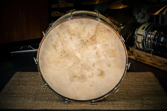 1915 Besson Bass drum w/t calf skins (HIRE)
