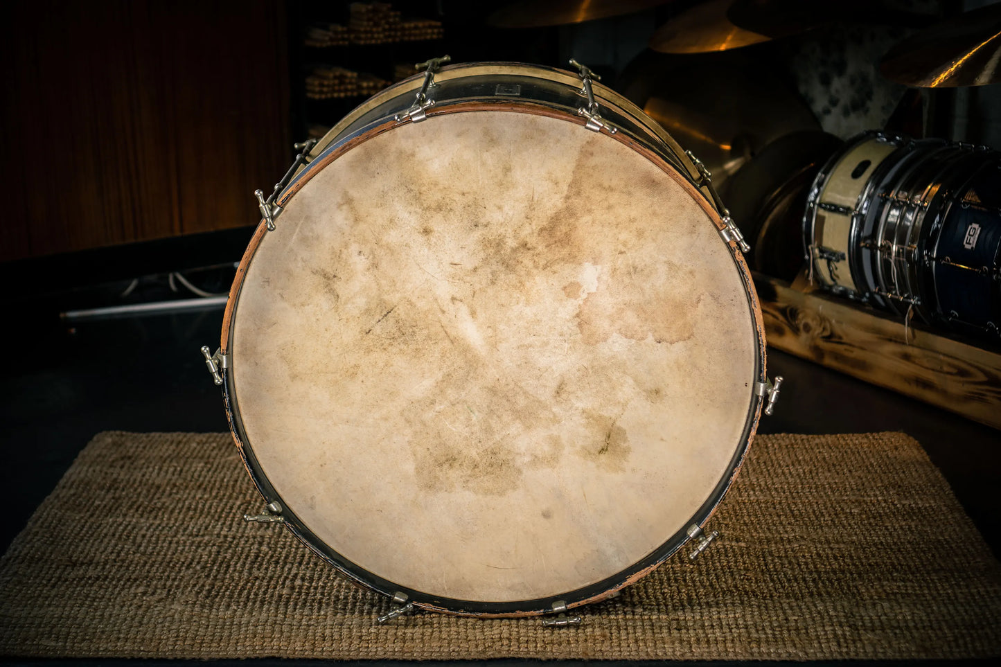 1915 Besson Bass drum w/t calf skins (HIRE)