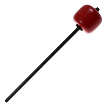 Danmar Percussion 205A - BD Beater - Red Hard Wood - Long Shaft Black