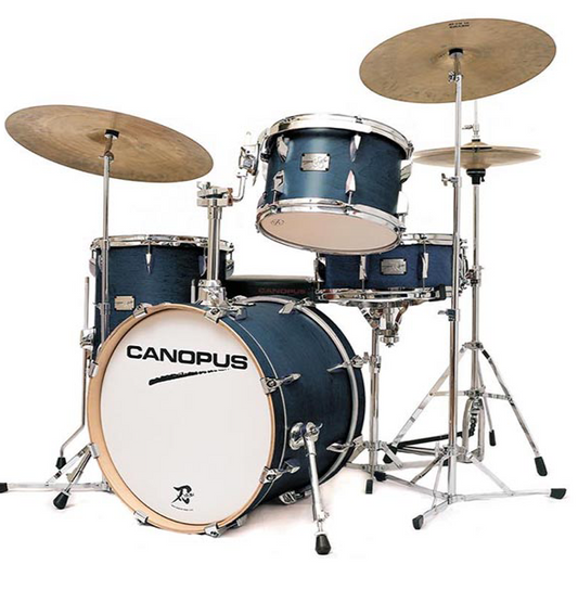 EX DEMO - Canopus 3  Piece Yaiba Bebop Drum Kit INDIGO BLUE MATTE