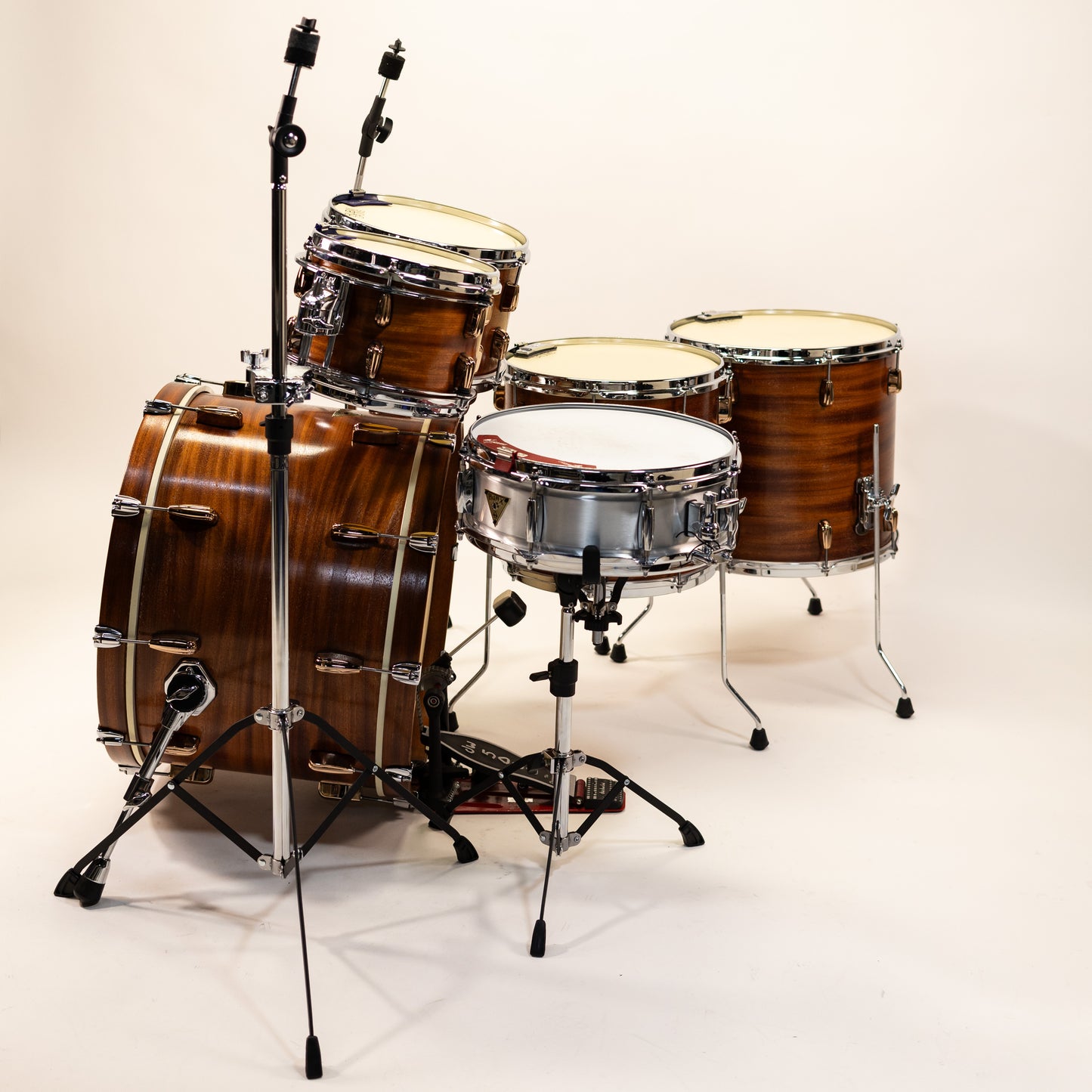 AJAX Drums Custom Mahogany Drum Kit. 10x8 12x8 14x14 16x16 22x14