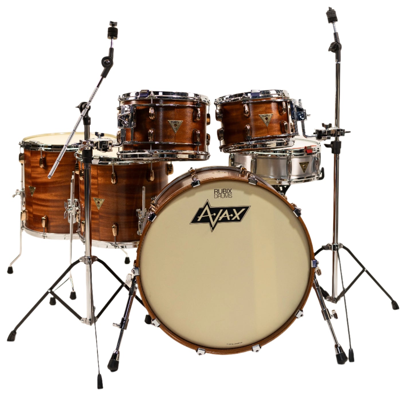 AJAX Drums Custom Mahogany Drum Kit. 10x8 12x8 14x14 16x16 22x14