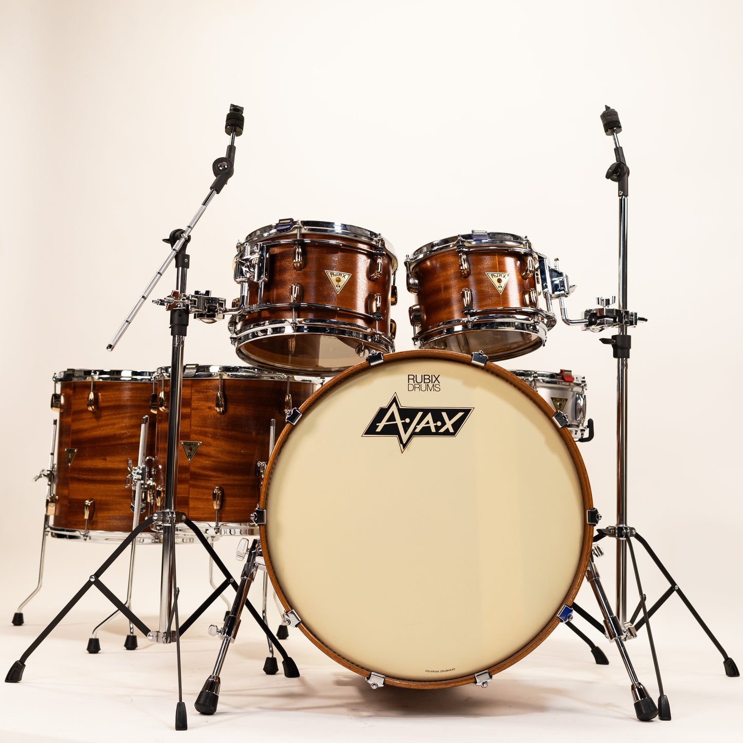 AJAX Drums Custom Mahogany Drum Kit. 10x8 12x8 14x14 16x16 22x14
