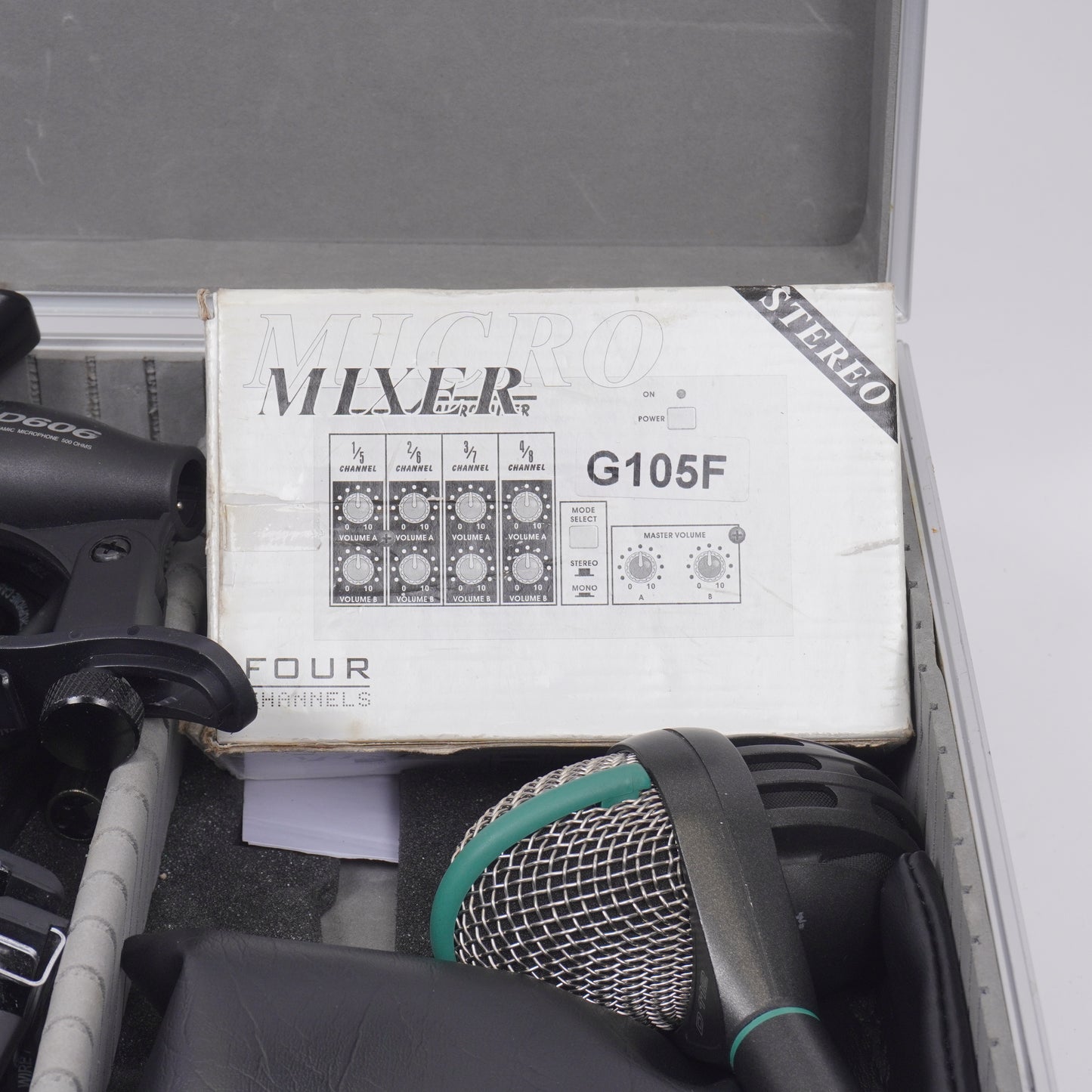 DRUM MIC SET INCL MIXER,CABLE AND CASE