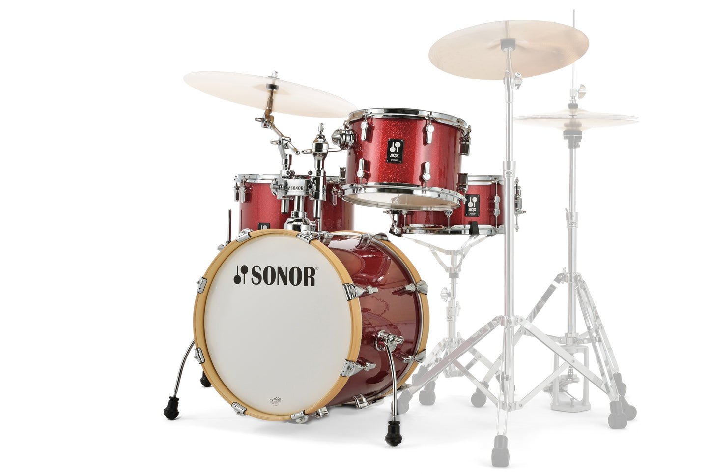 Sonor AQX 18'' Jazz Shell Pack, Red Moon Sparkle