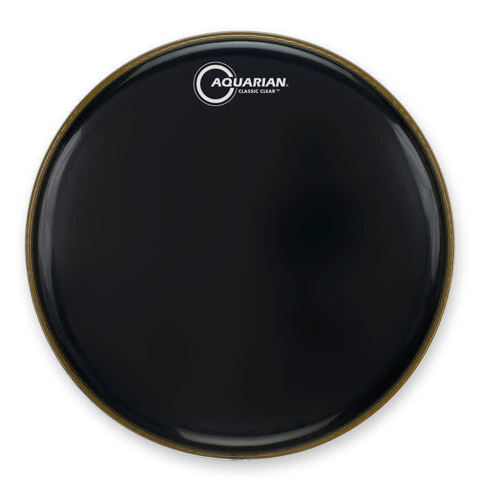 Aquarian Classic Clear Black Bass Drum Head - CCBK