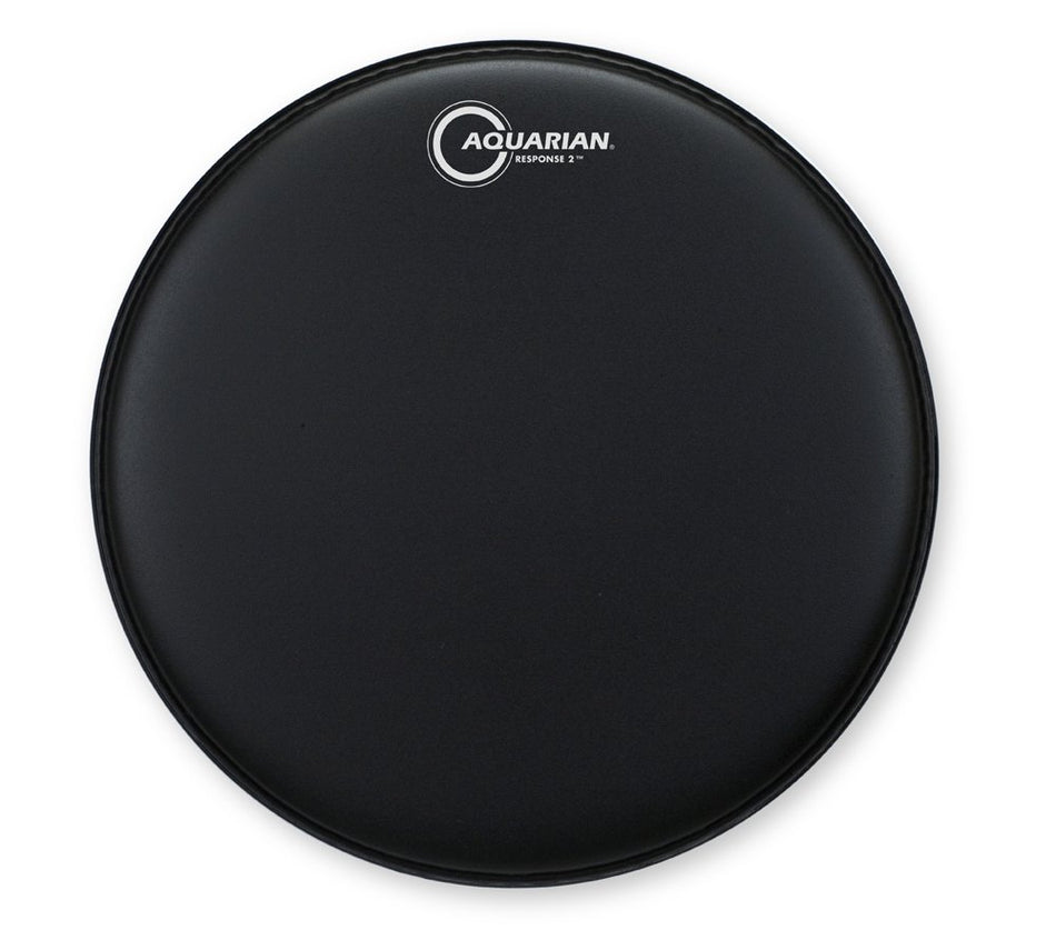 Aquarian Response 2 Coated  Black Texture Drum Head - TCRSP2