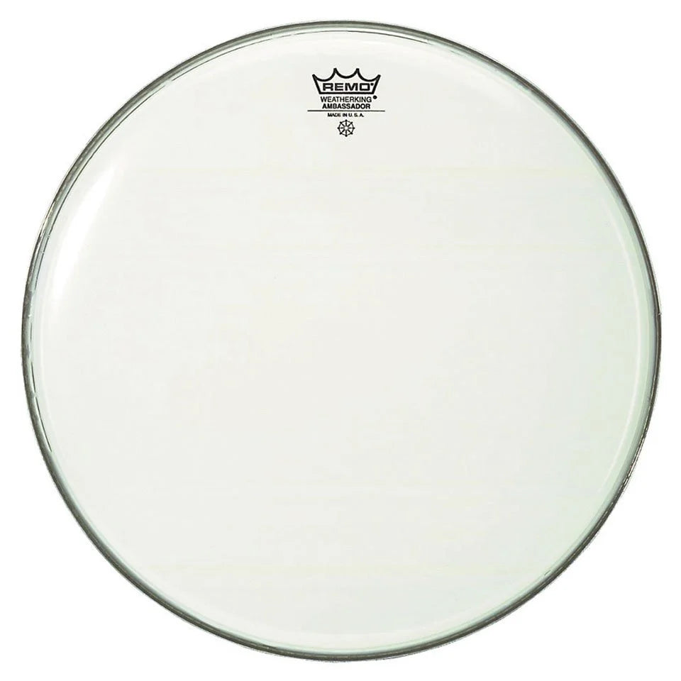 Peau de grosse caisse Remo Ambassador Smooth White - BR-12