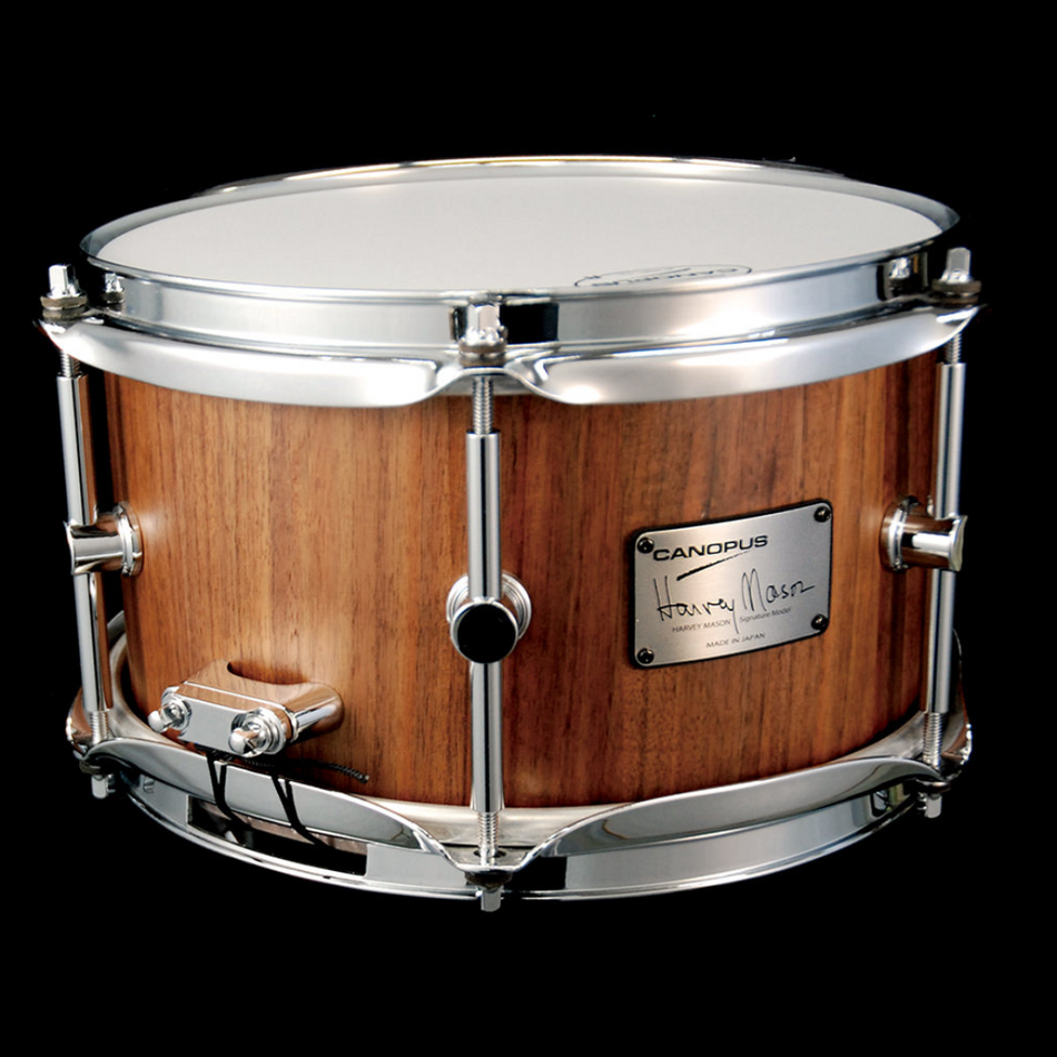 Caisse claire Canopus Harvey Mason Signature 10" x 6" en noyer