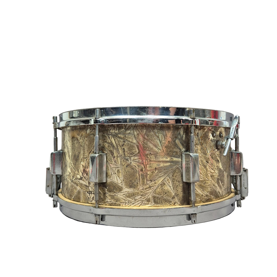 VINTAGE CARLTON 1930s WOOD SHELL SNARE DRUM