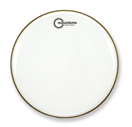 Aquarian Classic Clear White Bass Drum Head - CCWH