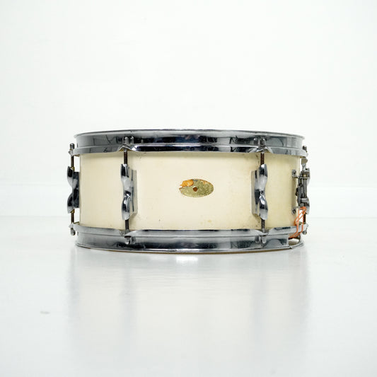 John & Sons 14” x 5” Broadway Snare Drum in White