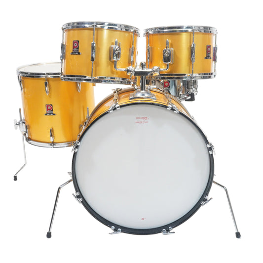 PREMIER CLUB 4-PIECE SHELL SET + SNARE DRUM IN POLYCHROMATIC GOLD