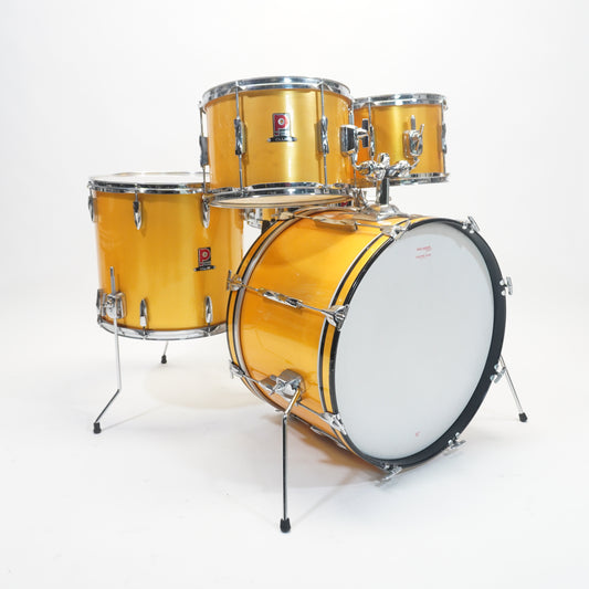 PREMIER CLUB 4-PIECE SHELL SET + SNARE DRUM IN POLYCHROMATIC GOLD